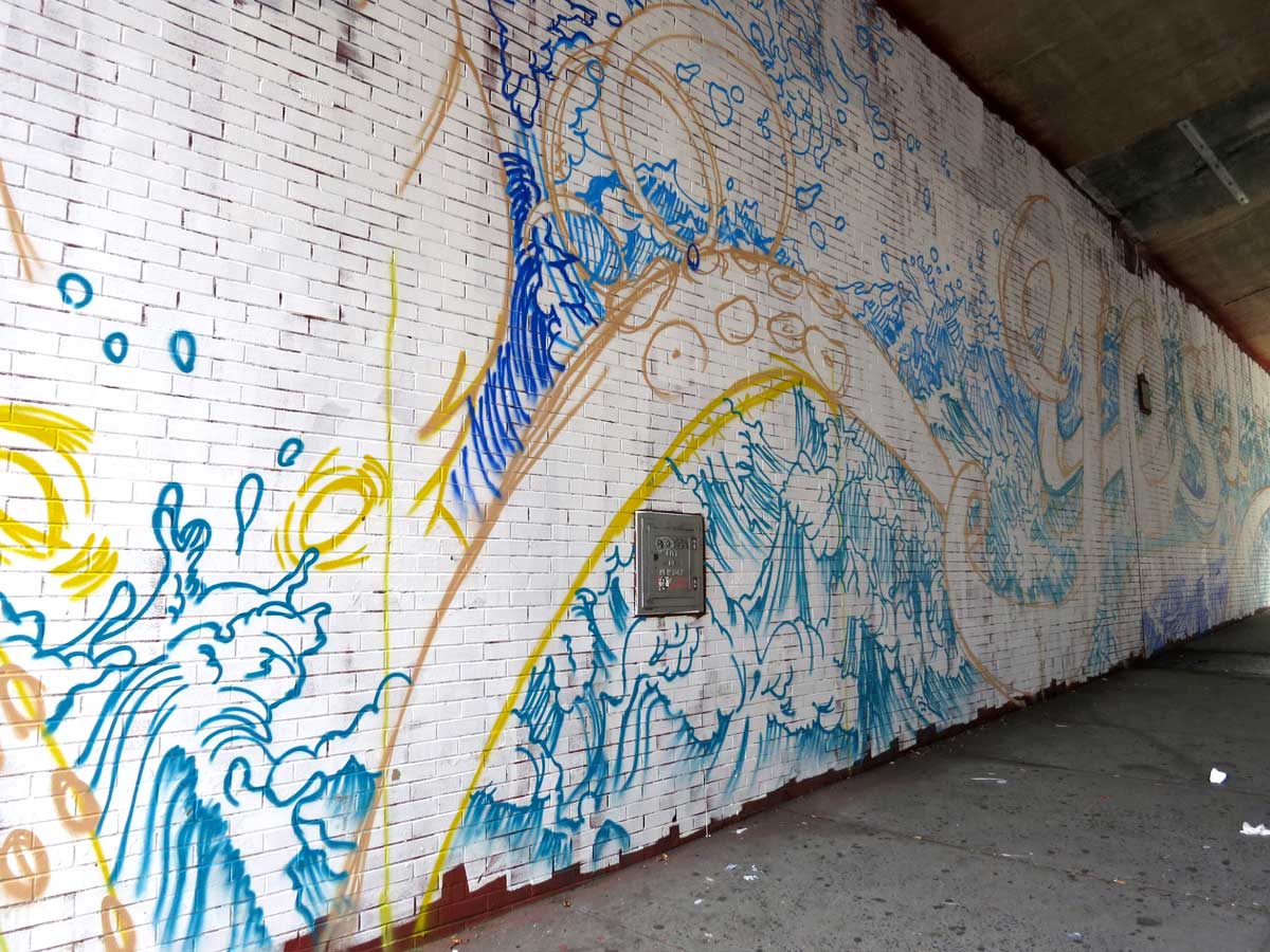 80 foot long murals are being painted in DUMBO, Brooklyn (and you can ...